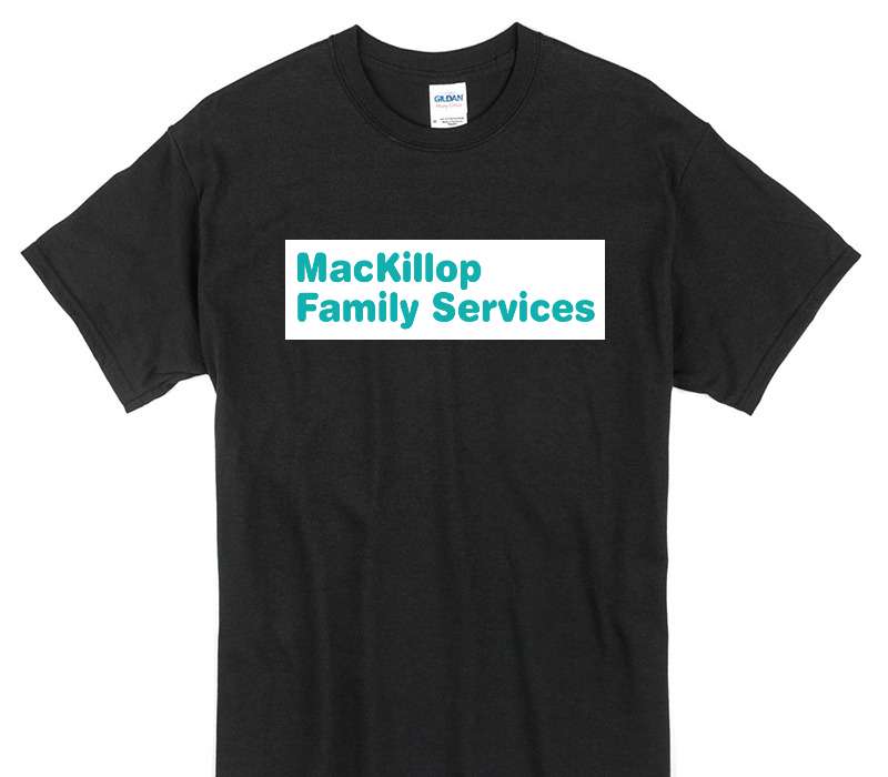 Custom Gildan 100% Cotton Black T-Shirt