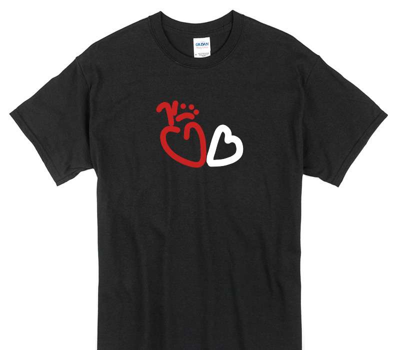 Custom Gildan 100% Cotton Black T-Shirt