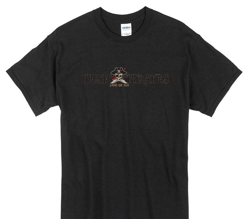 Custom Gildan 100% Cotton Black T-Shirt