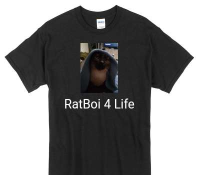Custom Gildan 100% Cotton Black T-Shirt