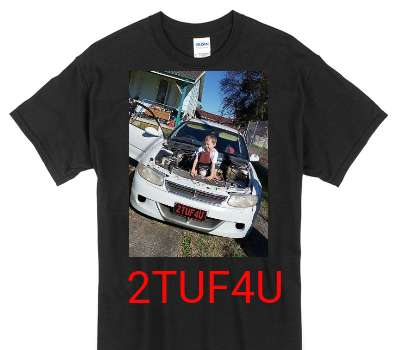 Custom Gildan 100% Cotton Black T-Shirt