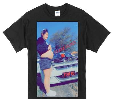 Custom Gildan 100% Cotton Black T-Shirt
