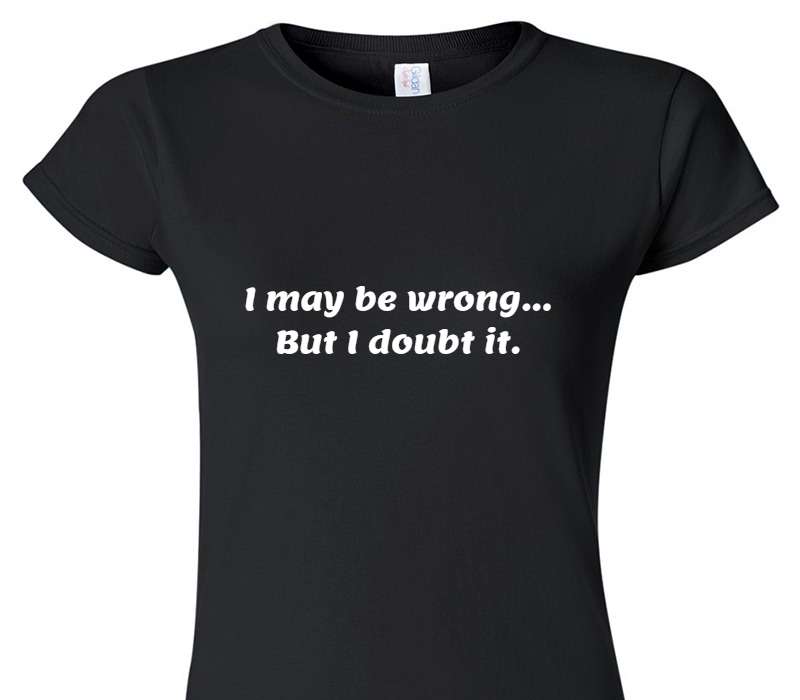 Custom Womens Soft Style 100% Cotton Black T-Shirt