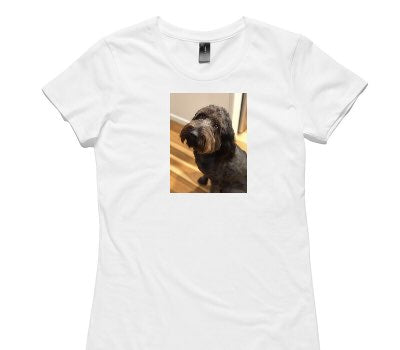 Custom Womens AS Colour 100% Cotton White T-Shirt