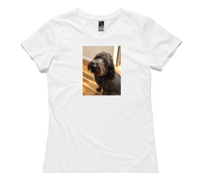 Custom Womens AS Colour 100% Cotton White T-Shirt