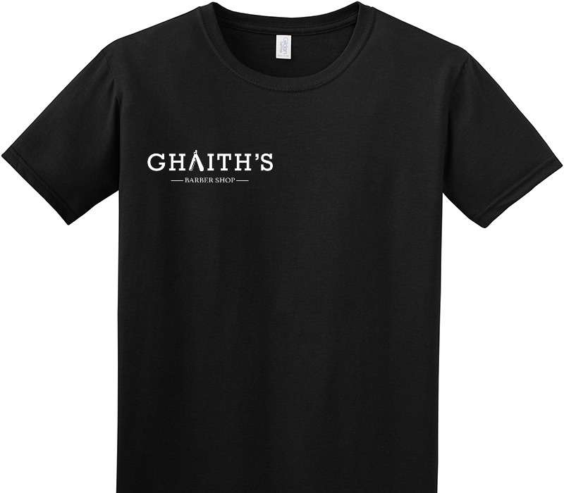 Custom Adult Soft Style 100% Cotton Black T-Shirt
