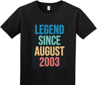 Custom Adult Soft Style 100% Cotton Black T-Shirt