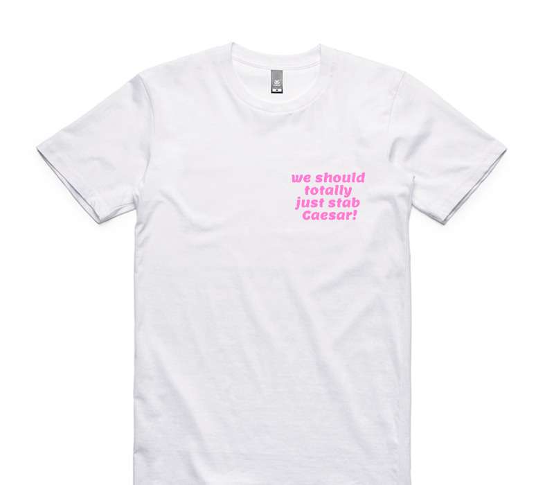 Custom AS Colour 100% Cotton White T-Shirt