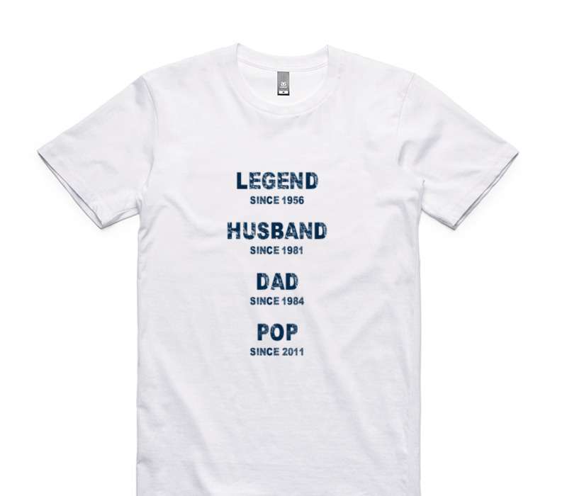 Custom AS Colour 100% Cotton White T-Shirt