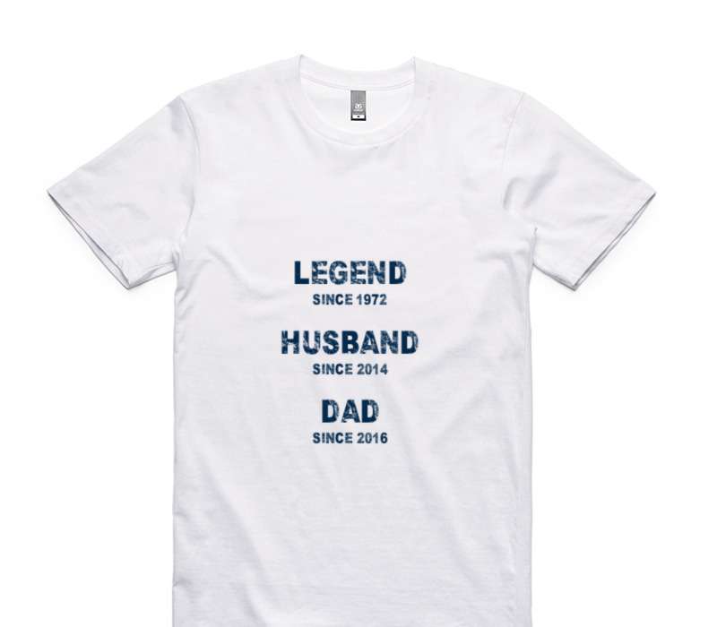Custom AS Colour 100% Cotton White T-Shirt