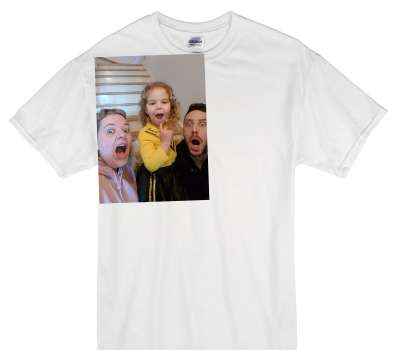 Custom Gildan 100% Cotton White T-Shirt