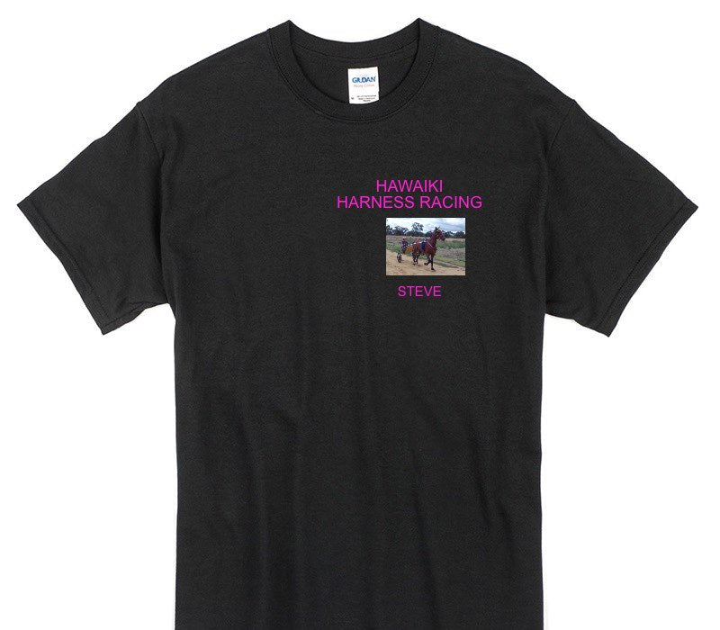 Custom Gildan 100% Cotton Black T-Shirt