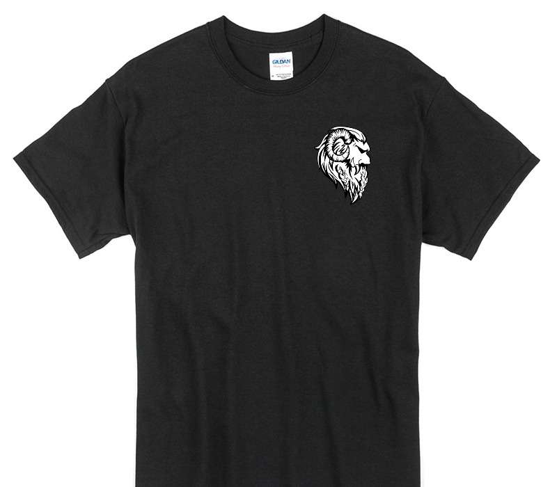 Custom Gildan 100% Cotton Black T-Shirt