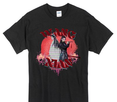 Custom Gildan 100% Cotton Black T-Shirt