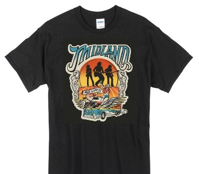 Custom Gildan 100% Cotton Black T-Shirt