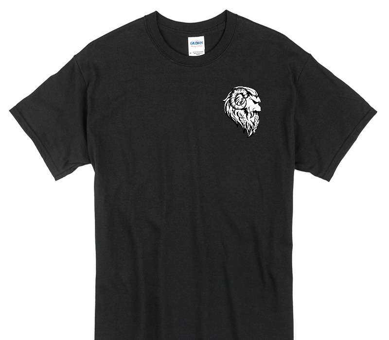 Custom Gildan 100% Cotton Black T-Shirt