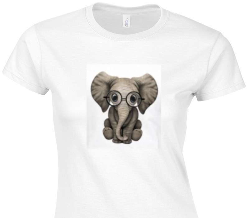 Custom Womens Soft Style 100% Cotton White T-Shirt