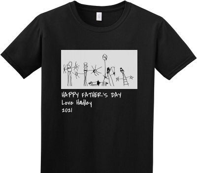 Custom Adult Soft Style 100% Cotton Black T-Shirt