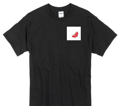Custom Gildan 100% Cotton Black T-Shirt
