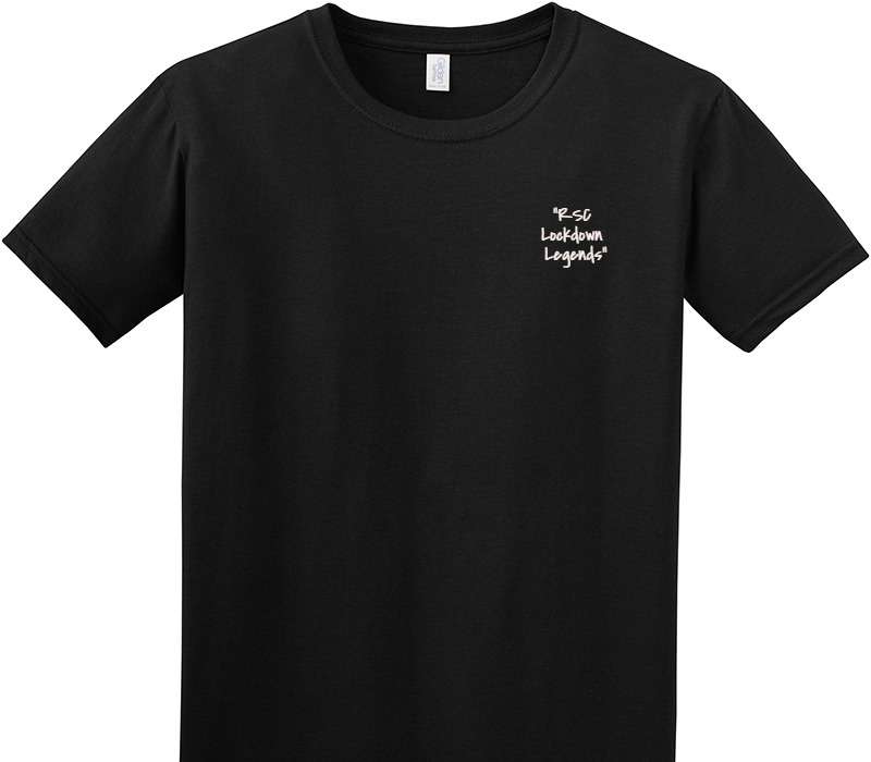 Custom Adult Soft Style 100% Cotton Black T-Shirt