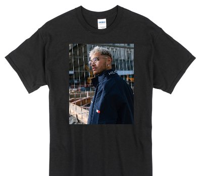 Custom Gildan 100% Cotton Black T-Shirt