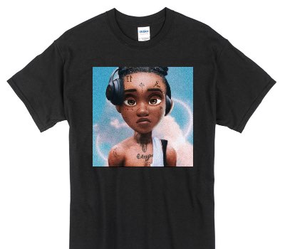 Custom Gildan 100% Cotton Black T-Shirt