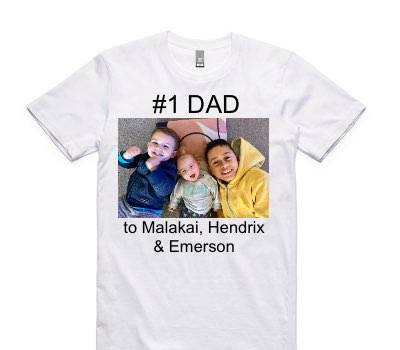 Custom AS Colour 100% Cotton White T-Shirt