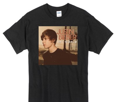 Custom Gildan 100% Cotton Black T-Shirt