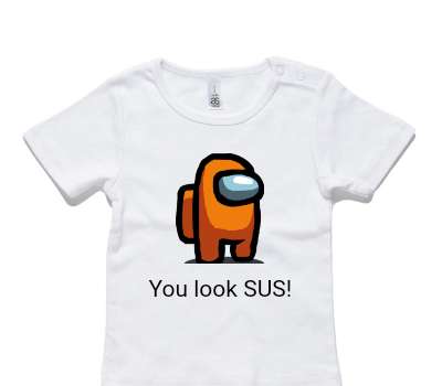 Custom AS Colour White Baby T-Shirt