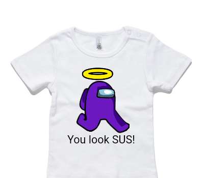 Custom AS Colour White Baby T-Shirt