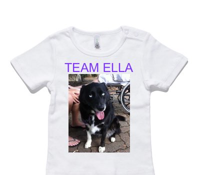 Custom AS Colour White Baby T-Shirt