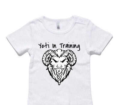 Custom AS Colour White Baby T-Shirt