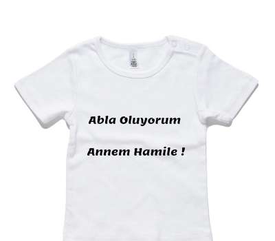 Custom AS Colour White Baby T-Shirt