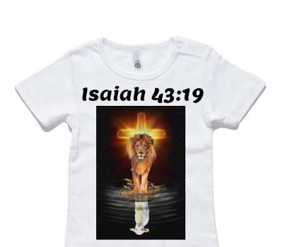 Custom AS Colour White Baby T-Shirt