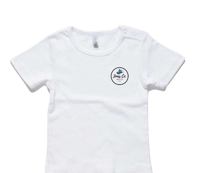 Custom AS Colour White Baby T-Shirt