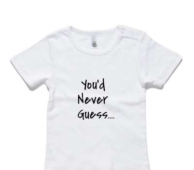 Custom AS Colour White Baby T-Shirt