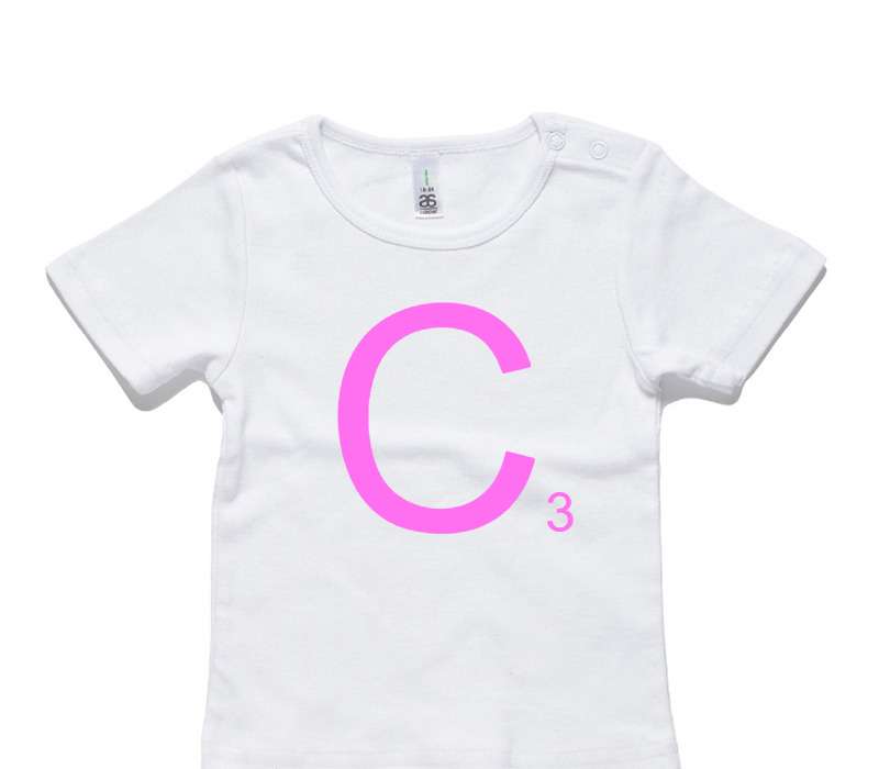 Custom AS Colour White Baby T-Shirt