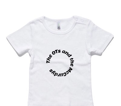 Custom AS Colour White Baby T-Shirt