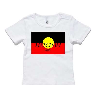Custom AS Colour White Baby T-Shirt