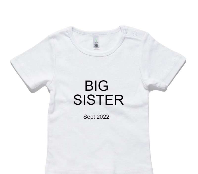 Custom AS Colour White Baby T-Shirt