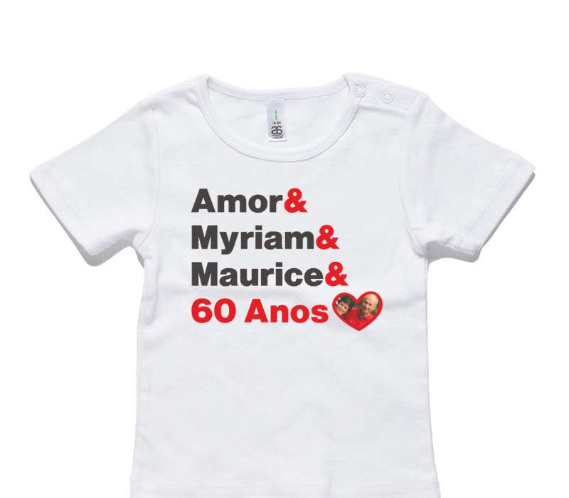 Custom AS Colour White Baby T-Shirt