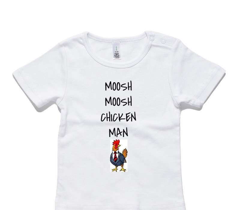 Custom AS Colour White Baby T-Shirt
