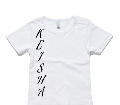 Custom AS Colour White Baby T-Shirt
