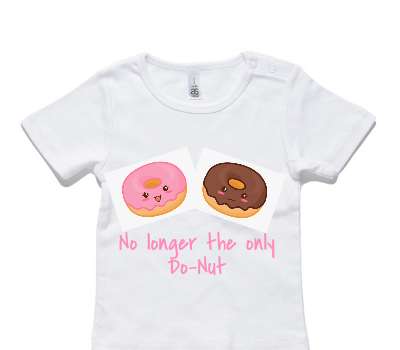 Custom AS Colour White Baby T-Shirt
