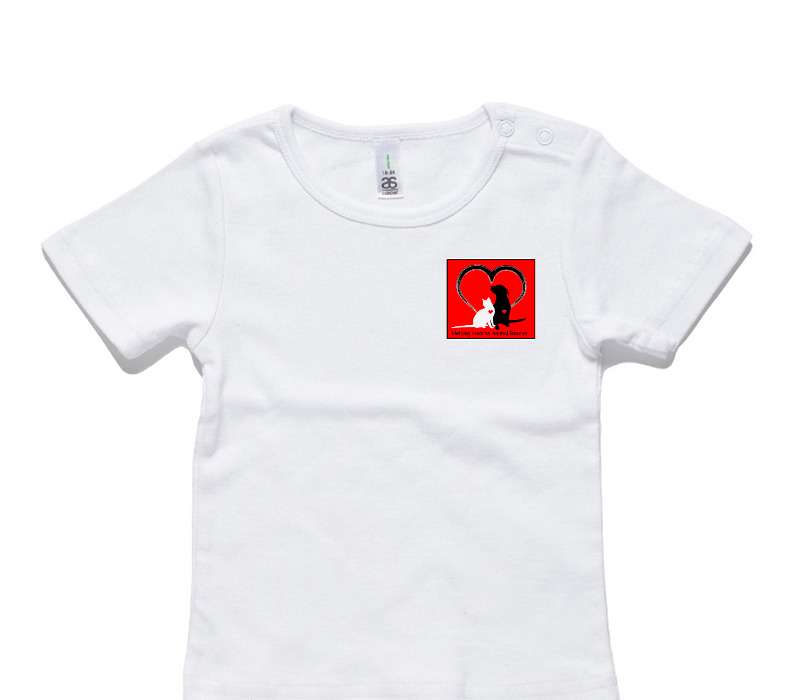 Custom AS Colour White Baby T-Shirt