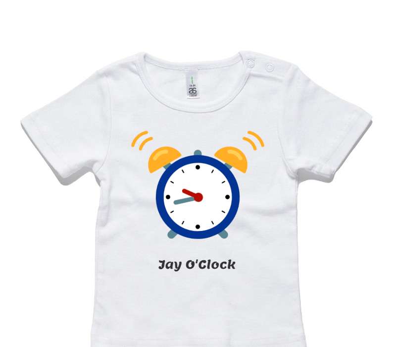 Custom AS Colour White Baby T-Shirt