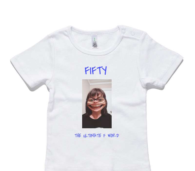 Custom AS Colour White Baby T-Shirt