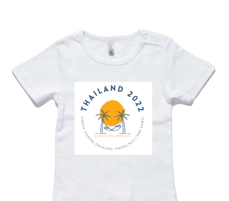 Custom AS Colour White Baby T-Shirt