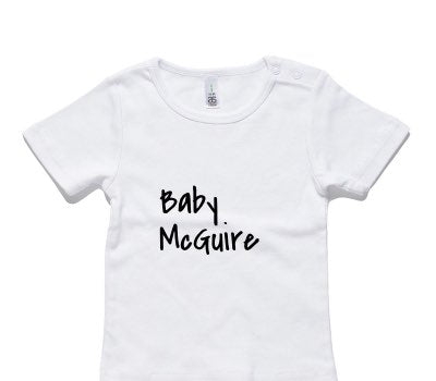 Custom AS Colour White Baby T-Shirt