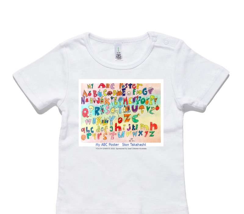 Custom AS Colour White Baby T-Shirt
